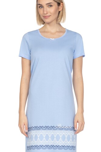 Koszula Regina 133 M-XL kr/r L24 damska niebieski M