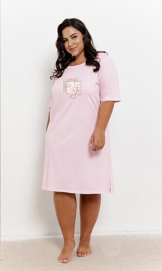 Koszula Taro Isla 3365 kr/r 4XL-6XL W25 damska różowy jasny 5XL