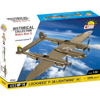 II WW Lockheed P-38 Lightning (H), 1:32, 652 k, 1 f