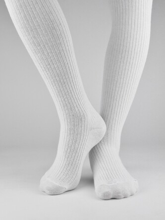 Rajstopy Noviti RB007 Girl Prążek 56-98 biały 68-74