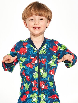 Kombinezon Cornette Kids Boy 185/155 Dino 3 86-128 granatowy 86-92