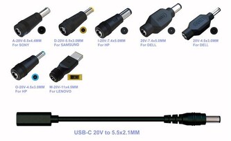 EUROCASE Koncovky pro napájecí adaptér AD-716