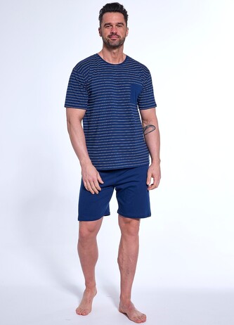 Piżama Cornette 325/175 Lagoon kr/r 3XL-5XL męska granatowy 3XL
