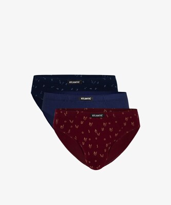 Slipy Atlantic 3MP-100 A'3 S-2XL granatowy-niebieski-wino M