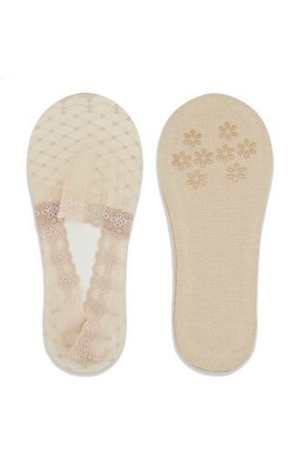 Baleriny Noviti SN052 Koronka Silikon ABS 36-41 latte 36-41