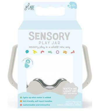 Słoik sensoryczny do napełnienia wodą szary