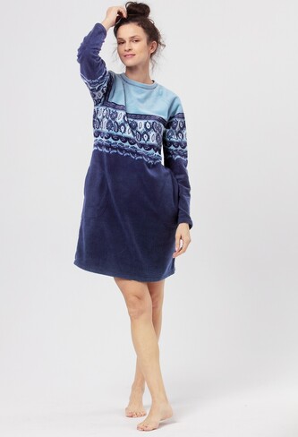 Koszula Key LHD 893 B24 dł/r S-XL niebieski-granatowy S