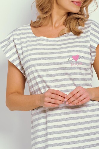 Koszula Taro Harper 3354 kr/r S-XL W25 damska szary-paski L Koszula Taro Harper 3354 kr/r S-XL W25 damska szary-paski L