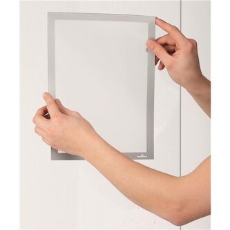 Samolepicí rámečky Duraframe SUN, A4, stříbrné