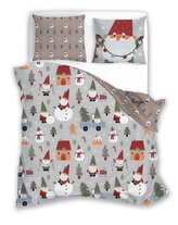 POŚCIEL KPL.220X200+2x70X80 HOLLY JOLLY 003 MIKROFIBRA SATYNOWA