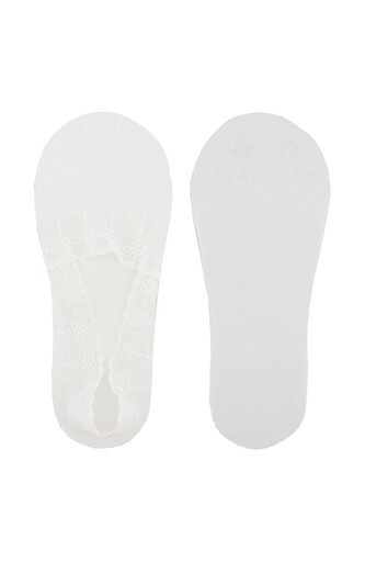 Baleriny Noviti SN052 Koronka Silikon ABS 36-41 biały 36-41