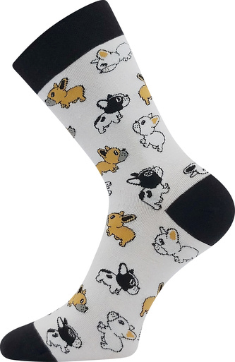 Lonka® ponožky Devive pejsci 39-42 (26-28) 3 páry