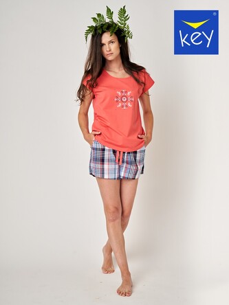 Piżama Key LNS 454 A24 kr/r S-XL damska koralowy L