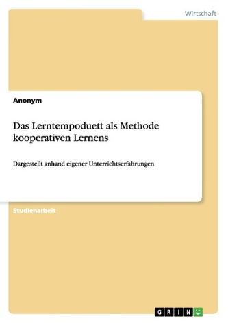 Das Lerntempoduett als Methode kooperativen Lernens