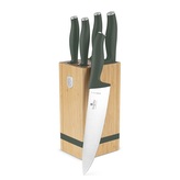 BERLINGERHAUS Sada nožů se stojanem BAMBOO 6 ks Matte Green Collection BH-2751