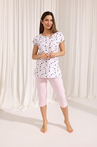 Piżama Regina 690 kr/r M-XL W25 damska ecru L