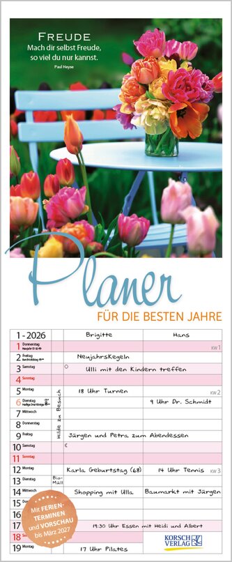 Planer für die besten Jahre 2026