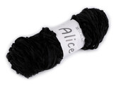 Pletací žinylková příze Alice 100 g - 1 ks - 14 černá