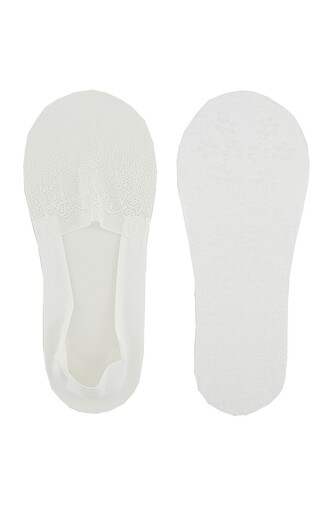 Baleriny Noviti SN049 Koronka Silikon ABS 36-41 biały 36-41