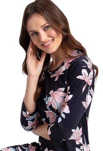 Koszula Luna 204 3/4 M-2XL Z24 granatowy L