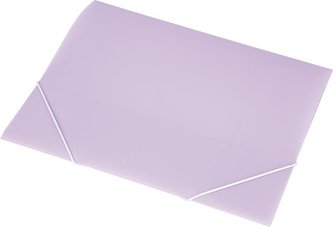 Desky s gumičkou, 15mm, PP, A4,  pastelová fialová, PANTA PLAST