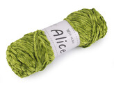 Pletací žinylková příze Alice 100 g - 1 ks - 24 zelená sv.