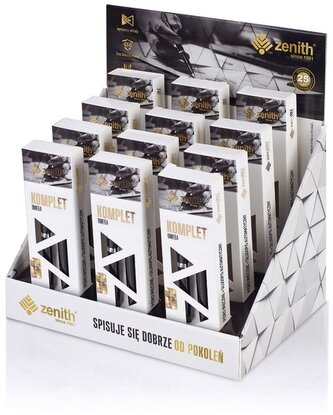 Komplet 60 pióro + długopis czarny, Zenith