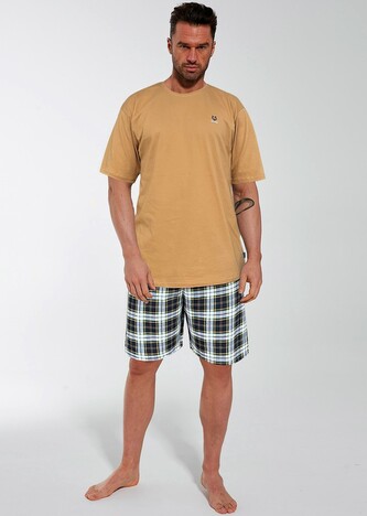 Piżama Cornette 326/183 Nature 3 kr/r M-2XL męska miodowy M