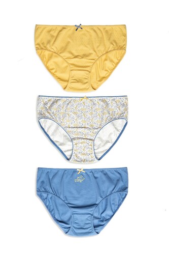 Figi Lama L-120 BI-86 A'3 2XL niebieski-biały-żółty XXL