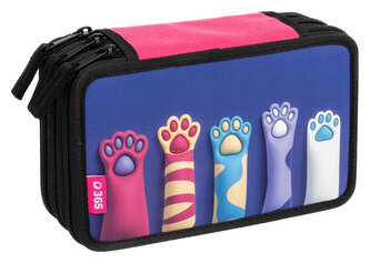 Školní penál třípatrový Paws