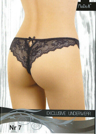 Stringi Modo Exclusive nr 07 S-L czarny S