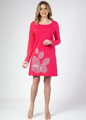 Koszula Regina 144 dł/r 2XL-4XL Z24/25 damska malina 3XL