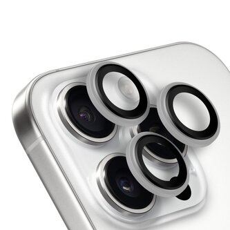 OBAL:ME Ochrana Čoček pro Apple iPhone 15 Pro/15 Pro Max White Titanium