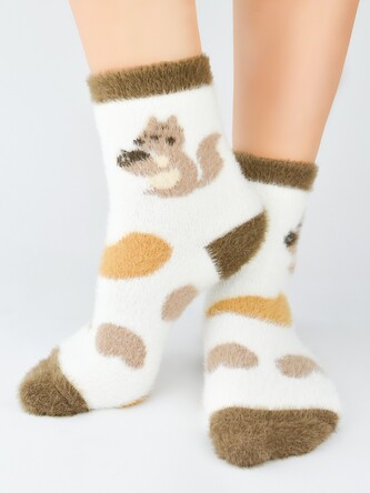 Skarpety Noviti SB084 Wiewiórka damskie 36-41 ecru 36-41