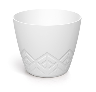 Květináč ARECO 23,8 cm - barva: bílá