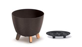 Květináč LAMIA ECO WOOD 23,2 cm - barva: káva ECO