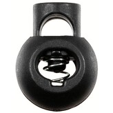 Koncovka na šňůrku kulatá 10 ks - černá