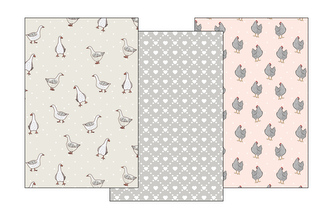 ŚCIERKA KPL.3 SZT 40X60 KUKE 021 PTAKI BAW.