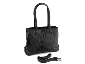 Kabelka z imitace broušené kůže 38x27 cm - 1 ks - 8 černá