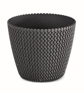 Květináč SPLOFY ECO WOOD 25,9 cm - barva: antracit ECO