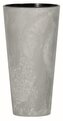 Květináč TUBUS SLIM BETON EFFECT s vkladem 30 cm - barva: šedá