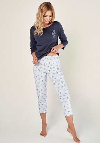 Piżama Taro Magnolia 2973 3/4 S-XL Z24 damska granatowy L