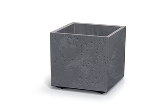 Květináč SIERRA SQUARE BETON EFFECT 28,8 cm - barva: marengo