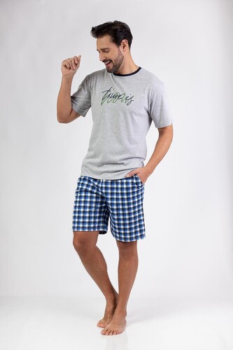 Piżama Regina 478 kr/r M-XL W25 męska melanż L