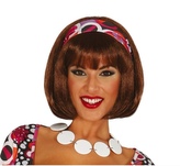 Krátká hnědá paruka