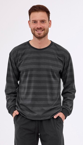 Piżama Cornette 117/280 Loose 15 dł/r S-2XL męska grafitowy S