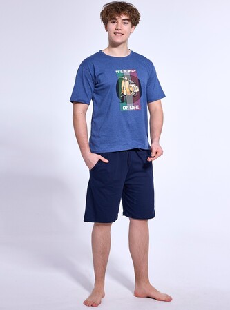 Piżama Cornette F&Y Boy 500/49 Scooter kr/r 164-188 jeans 176/M