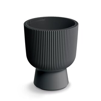 Květináč MILLY s vkladem 39 cm - barva: uhelná