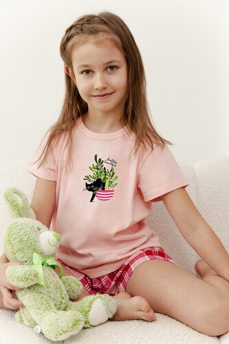 Piżama Taro Veronica 3387 kr/r 122-140 W25 różowy 122