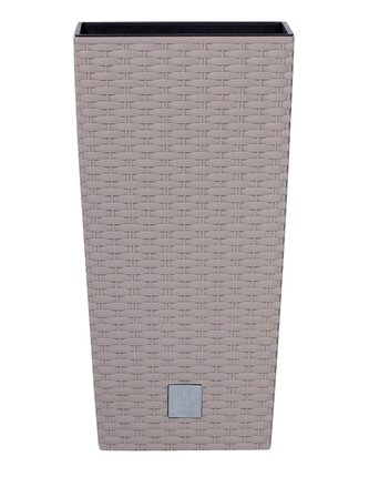 Květináč RATO SQUARE s vkladem 24 cm - barva: mocca